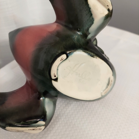 Hull Pottery Duck Planter Goose Bandana Spread Wings Art Deco 50s - Picture 7 of 7